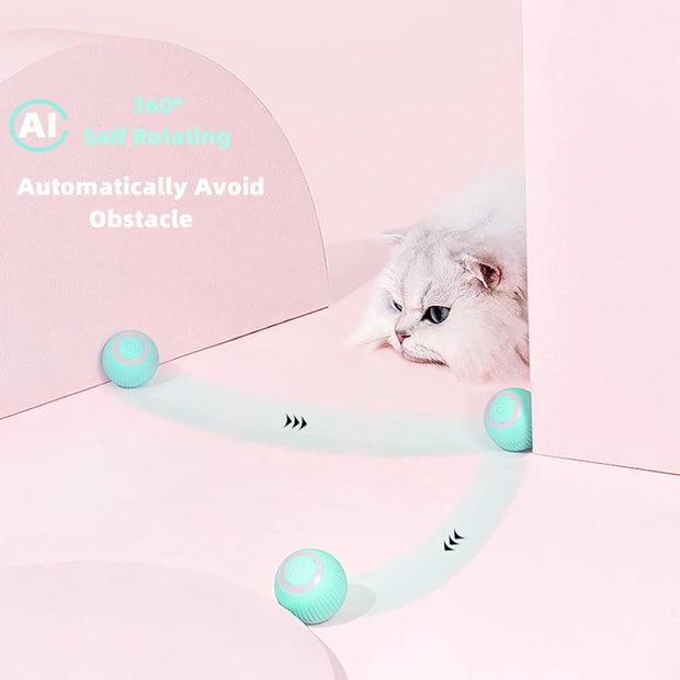 Electric  Automatic Rolling Smart Interactive Toys for Cats.