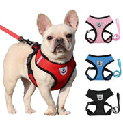 Harness with Lead Leash Adjustable Vest Polyester Mesh for Pet